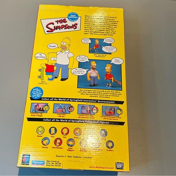 The Simpsons BART Talking Doll Playmates 2000 Interactive Y2K Rare Collectible - Picture 6 of 16